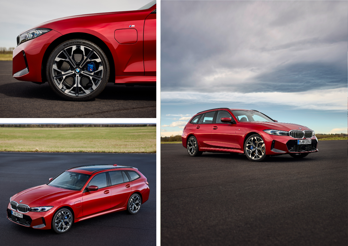 Das Exterieur des BMW 3er Touring.