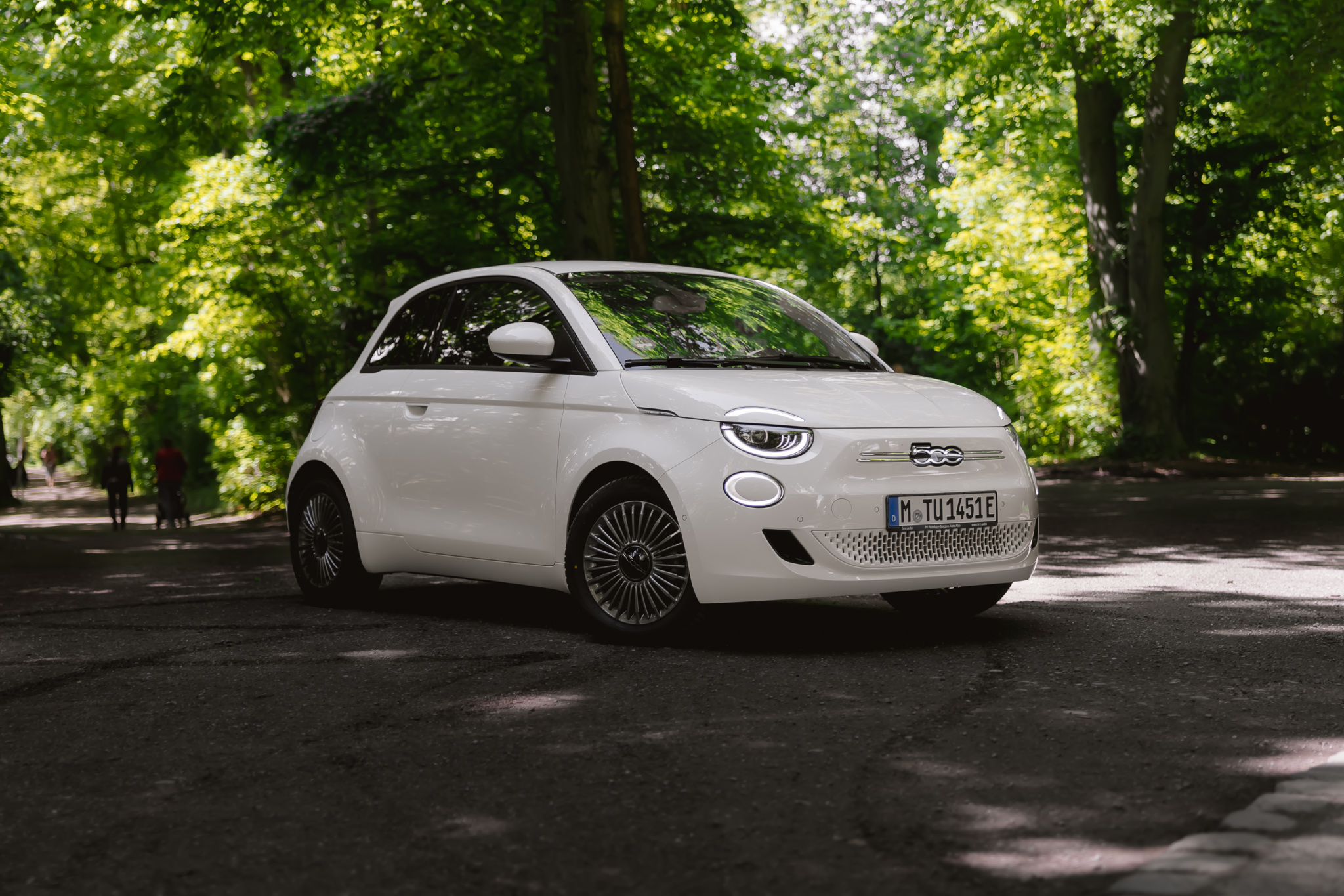 Ein Fiat 500 Elektro.