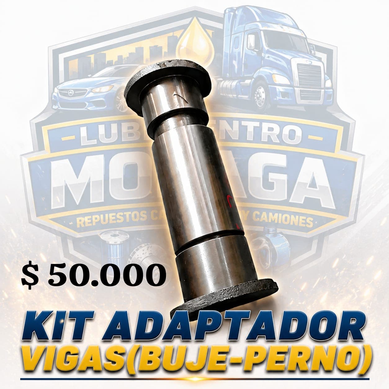 KIT ADAPTADOR VIGAS (BUJE - PERNO) HENDIRCKSON