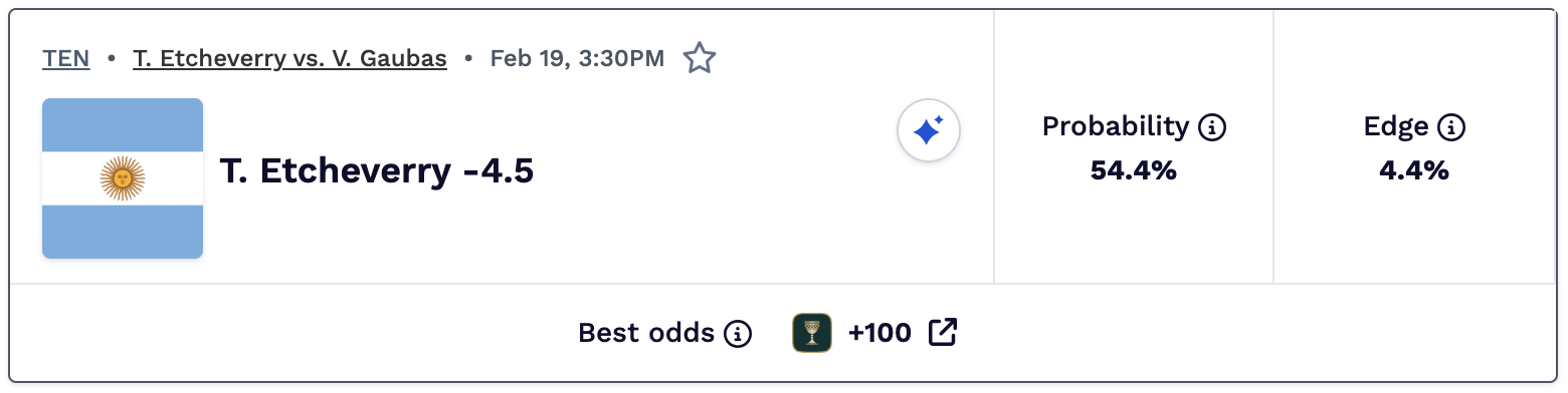 Tennis parlay today.