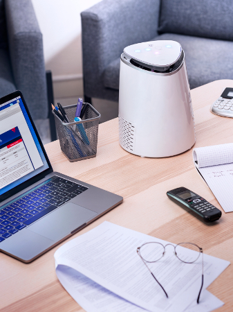 Purificateur d'air AIR ET SANTE A&S 50 Compact sur bureau Purificateur d'air AIR ET SANTE A&S 50 Compact sur bureau