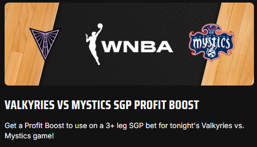 DraftKings Promo Code, WNBA Betting, WNBA parlay
