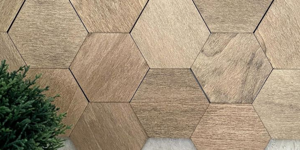 wood backsplash