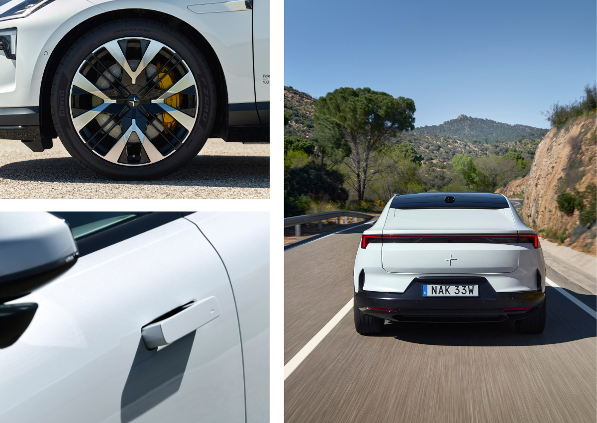 Das Exterieur des Polestar 4.