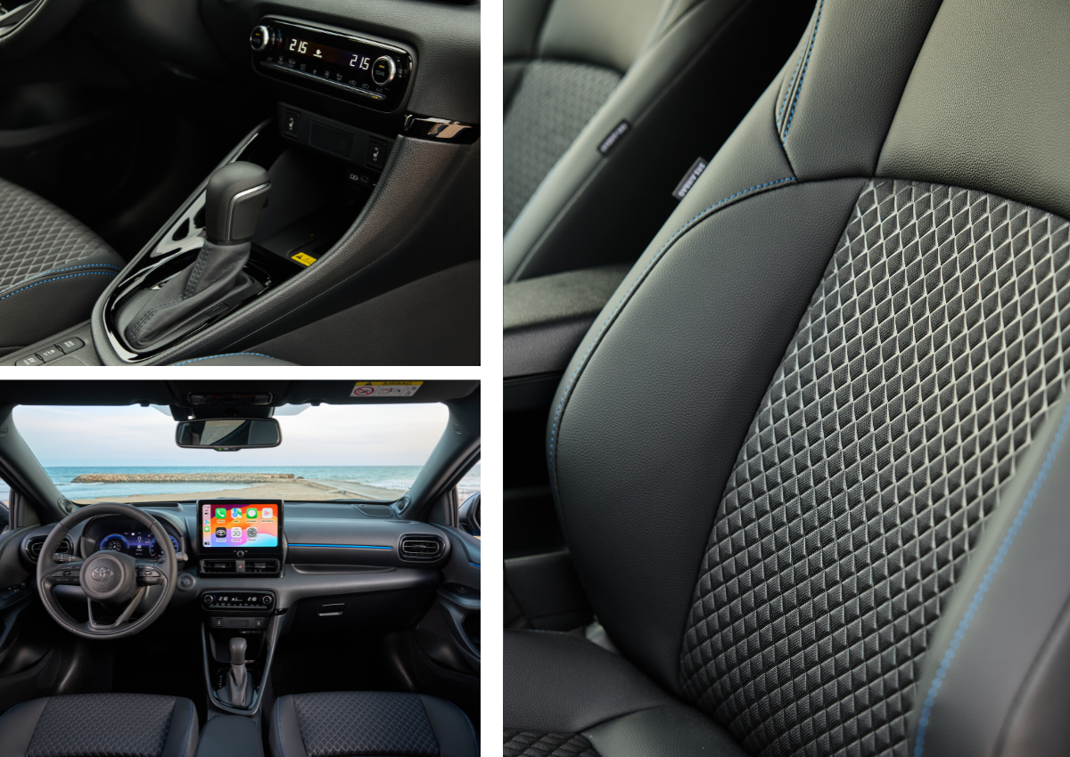 Das Interieur des Toyota Yaris.