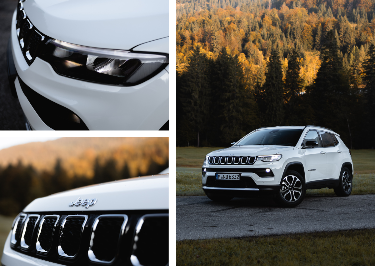 Das Exterieur des Jeep Compass.